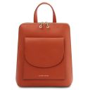 TL Bag Small Leather Backpack for Women Brandy TL142092