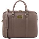 Prato Exclusive Saffiano Leather Laptop Case Темный серо-коричневый TL141626