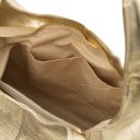 TL Keyluck Schultertasche aus Metallic-Leder Gold TL142263