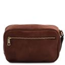 Ivan Leather Handy Wrist bag for men Brown TL140849