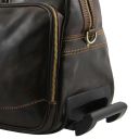 Bora Bora Кожаная сумка на колесах - Большой размер Темно-коричневый TL3067