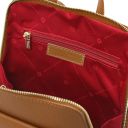 TL Bag Kleiner Damenrucksack aus Leder Cognac TL142092
