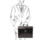 Canova Bolso de Doctor en Piel con 3 Compartimentos Negro TL141186