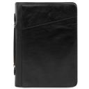 Claudio Exclusive Leather Document Case With Handle Black TL141404