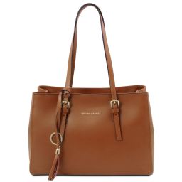 TL Bag Leather Shoulder bag Cognac TL142037