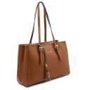 TL Bag Borsa a Spalla in Pelle Cognac TL142037