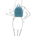 TL Bag Sac à dos en Cuir Souple Bleu clair TL142178