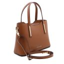 Olimpia Leather Tote - Small Size Cognac TL141521