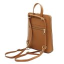 TL Bag Small Leather Backpack for Women Cognac TL142092