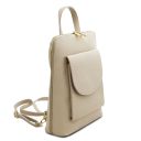 TL Bag Small Leather Backpack for Women Beige TL142092