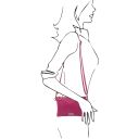 TL Bag Soft Leather Clutch Fuchsia TL142029