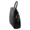 Ponza Soft Leather Backpack for Women and Soft Leather Wallet for Women Black TL142158