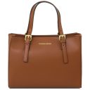 Aura Leather Handbag Cognac TL141434