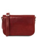 Carmen Leather Shoulder bag With Flap Red TL141713