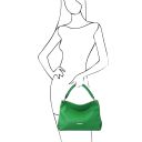 TL Bag Soft Leather Shoulder bag Green TL142087