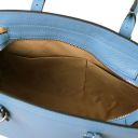 TL Bag Borsa a Mano in Pelle Azzurro TL142147
