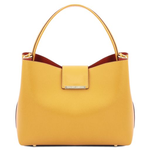 Clio Leather Secchiello bag Yellow TL141690