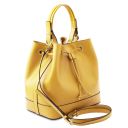 Minerva Leather Bucket bag Yellow TL142145