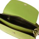 Tiche Schultertasche aus Leder Grün TL142100