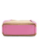 TL Bag Bolso Shopping en Piel Suave Efecto Paja Pink TL142279