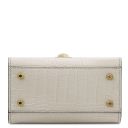 Atena Sac à Main en Cuir Effet Croco Beige TL6010
