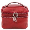 Eliot Beauty Case in Pelle Rosso TL140482