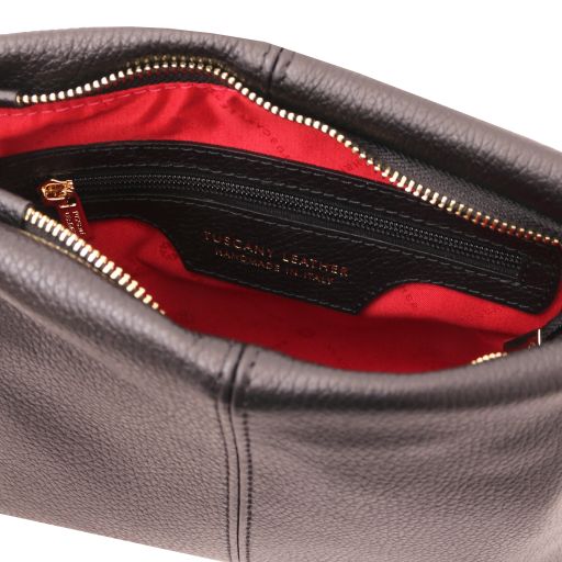 TL Bag Soft Leather Shoulder bag Black TL141720