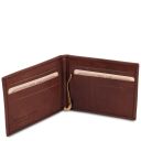 Exclusive Leather Card Holder With Money Clip Коричневый TL142055