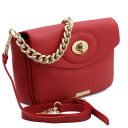TL Bag Leather Shoulder bag Lipstick Red TL142288