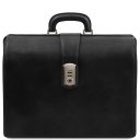 Canova Leather Doctor bag Briefcase 3 Compartments Black TL141826