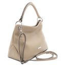 TL Bag Soft Leather Handbag Light Taupe TL142087