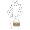 TL Bag Borsa a Tracolla in Pelle Talpa chiaro TL142288