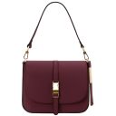 Nausica Leather Shoulder bag Bordeaux TL141598