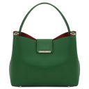 Clio Sac Seau en Cuir Vert TL141690