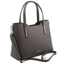 Olimpia Shopping Tasche aus Leder Grau TL141412