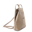 Shanghai Soft Leather Backpack Light Taupe TL141881