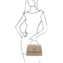 TL Bag Leather Handbag Light Taupe TL142156