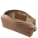 TL Bag Soft Leather Toiletry Case Taupe TL142315