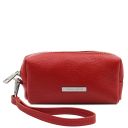 TL Bag Soft Leather Toiletry Case Lipstick Red TL142315