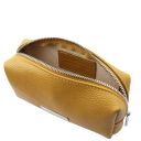 TL Bag Soft Leather Toiletry Case Mustard TL142315