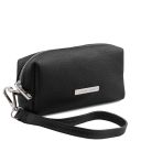 TL Bag Soft Leather Toiletry Case Black TL142315