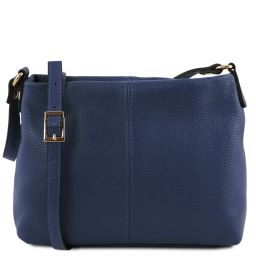 TL Bag Soft Leather Shoulder bag Dark Blue TL141720