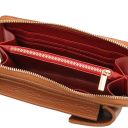 TL Bag Leather Wallet With Strap Cognac TL142323