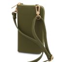 TL Bag Leather Wallet With Strap Forest Green TL142323