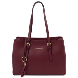 TL Bag Leather Shoulder bag Bordeaux TL142037