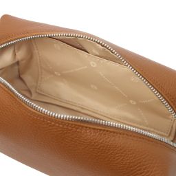 TL Bag Soft Leather Toilet bag Коньяк TL142324