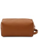 TL Bag Soft Leather Toilet bag Cognac TL142324