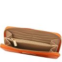 Eris Exclusive zip Around Leather Wallet Оранжевый TL142318
