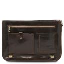 Siena Кожаная сумка-мессенджер на 2 отделения Темно-коричневый TL142243