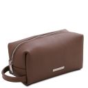 TL Bag Beauty Case in Pelle Morbida Talpa scuro TL142324